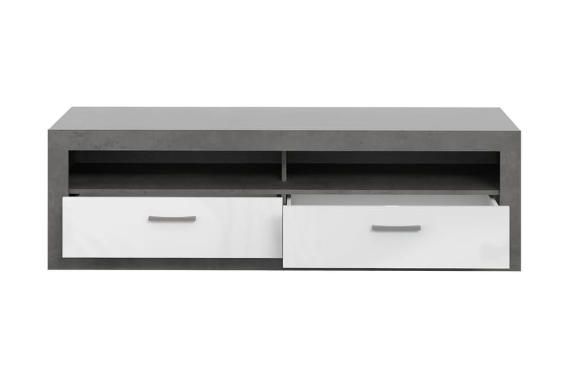 Tolovgrad Gulvstående Tv-bord 152,7 cm med Opbevaring i Malet Træ - Grå - Møbler - TV borde & mediemøbler - TV-borde