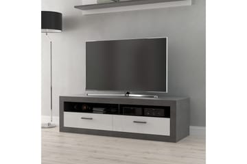 Tolovgrad Gulvstående Tv-bord 152,7 cm med Opbevaring i Malet Træ - Grå - Møbler - TV borde & mediemøbler - TV-borde