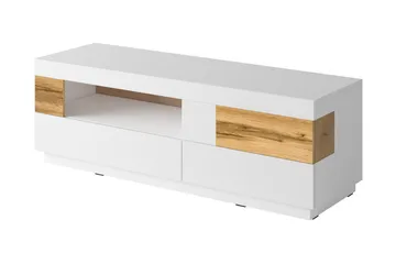Tomeka tv-bænk 160 cm - Hvid/træ - Møbler - TV borde & mediemøbler - TV-borde