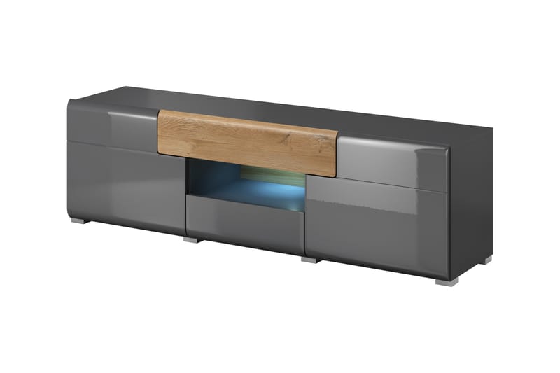 Toreno TV-Bord 159 cm - Antracit / Natur - Møbler - TV borde & mediemøbler - TV-borde