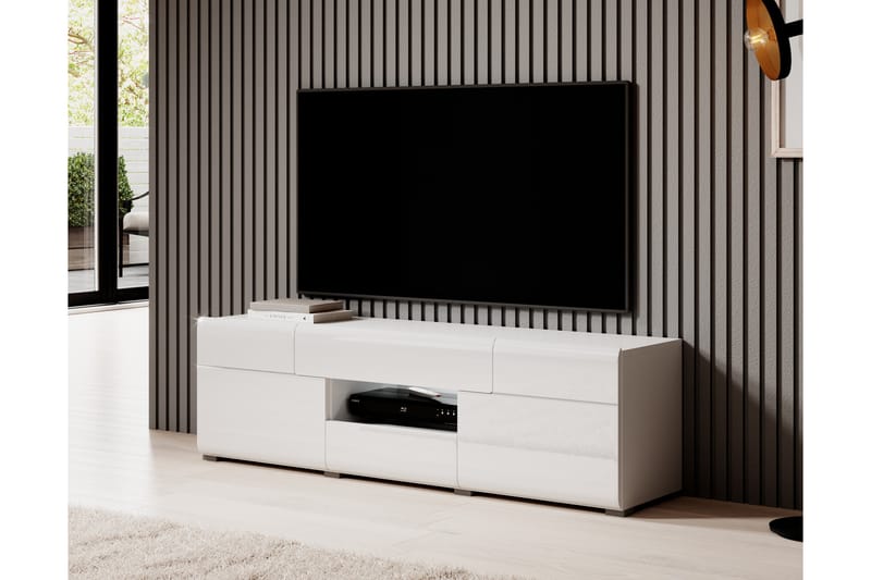 Toreno TV-Bord 159 cm - Hvid - TV-borde