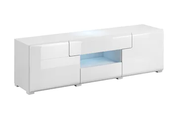 Toreno Tv-bord 159 cm med Opbevaring i Træ - Hvid - Møbler - TV borde & mediemøbler - TV-borde