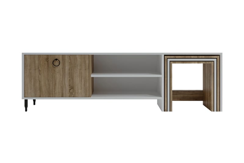 Tudena TV-bord 180 cm - Hvid - Møbler - TV borde & mediemøbler - TV-borde