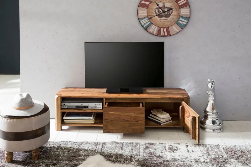 Tv-bänk & mediabänk Wohnling Trä, Natur - Møbler - TV borde & mediemøbler - TV-borde