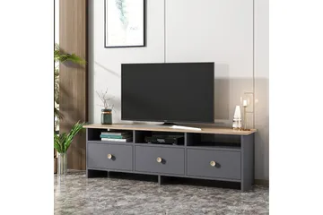 Tv bänk 150 cm Antracit/Ek - Møbler - TV borde & mediemøbler - TV-borde