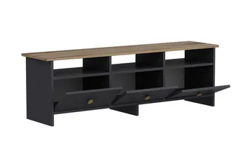 Tv bänk 150 cm Antracit/Ek - Møbler - TV borde & mediemøbler - TV-borde