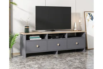 Tv bänk 150 cm Antracit/Ek - Møbler - TV borde & mediemøbler - TV-borde