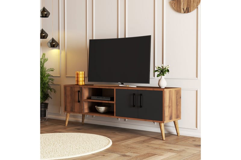 Tv-bænk & mediebænk Andifli TV-bænk 150x52 cm Brun - Møbler - TV borde & mediemøbler - TV-borde