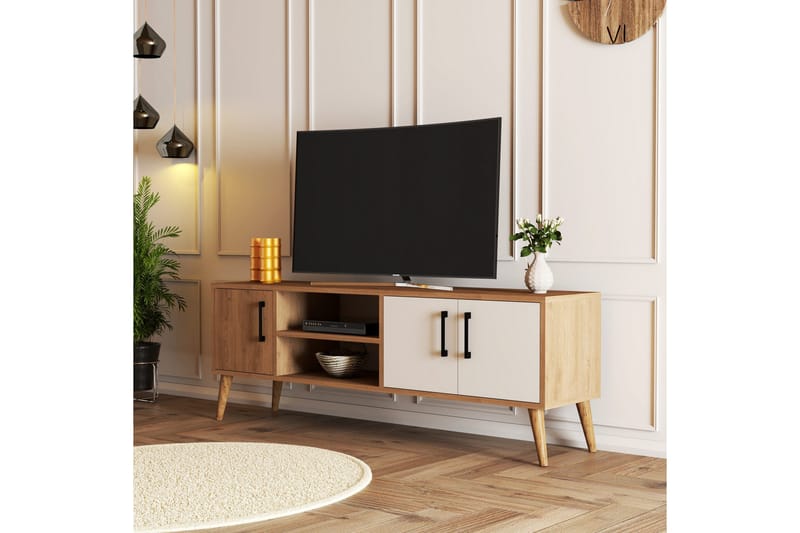 Tv-bænk & mediebænk Andifli TV-bænk 150x52 cm Brun - Møbler - TV borde & mediemøbler - TV-borde