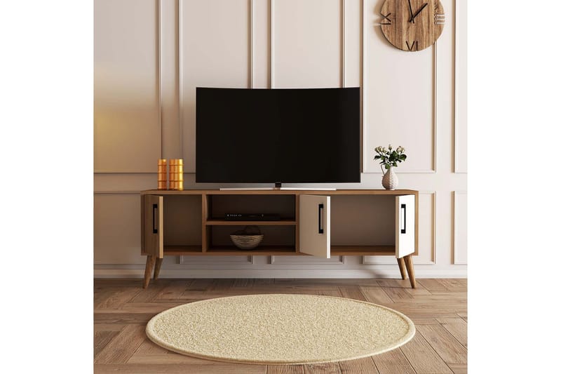 Tv-bænk & mediebænk Andifli TV-bænk 150x52 cm Brun - Møbler - TV borde & mediemøbler - TV-borde