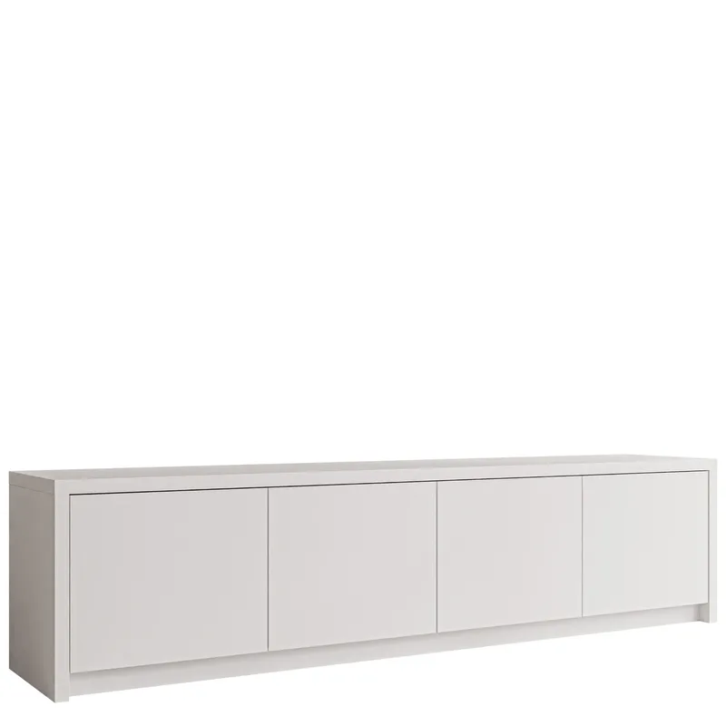 tv-bord TV-bænk SOLID 4D hvid, undefined