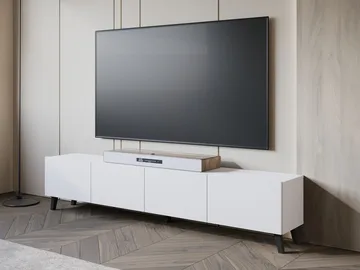 tv-bord TV-bænk PHUKET 190 hvid - Møbler - TV borde & mediemøbler - TV-borde