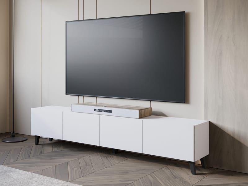 tv-bord TV-bænk PHUKET 190 hvid - Møbler - TV borde & mediemøbler - TV-borde