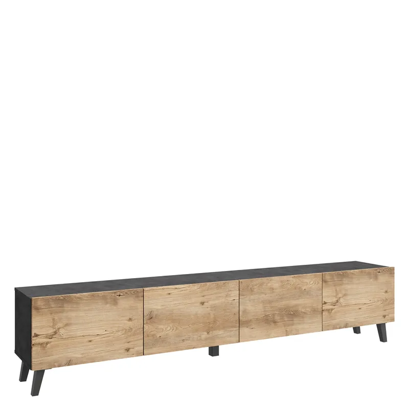 tv-bord TV-bænk PHUKET 190 grå, brun, undefined