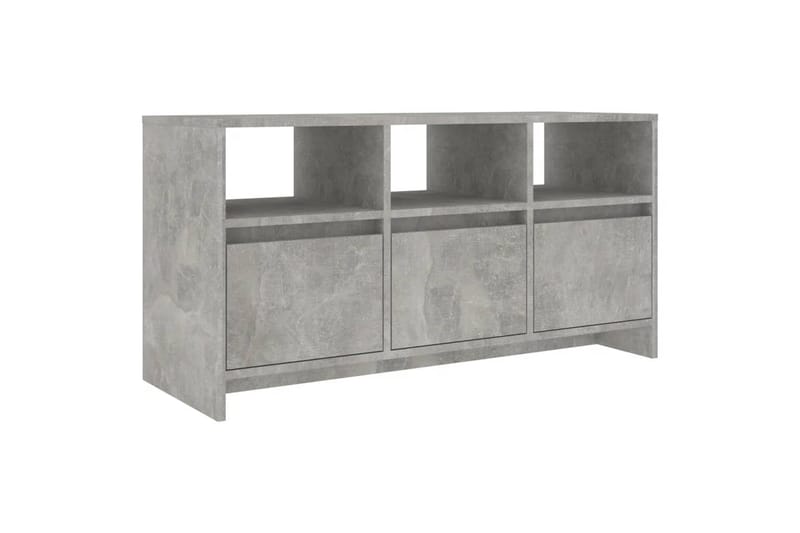 tv-bord 102x37,5x52,5 cm spånplade betongrå - Grå - TV-borde