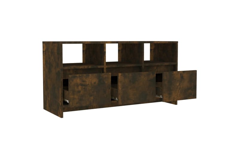tv-bord 102x37,5x52,5 cm spånplade røget egetræsfarve - Brun - Møbler - TV borde & mediemøbler - TV-borde