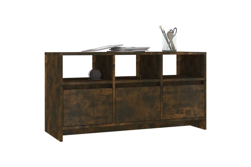 tv-bord 102x37,5x52,5 cm spånplade røget egetræsfarve - Brun - Møbler - TV borde & mediemøbler - TV-borde