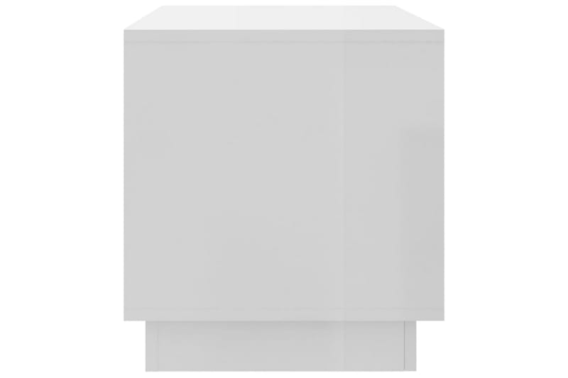 tv-bord 102x41x44 cm spånplade hvid højglans - Hvid - TV-borde