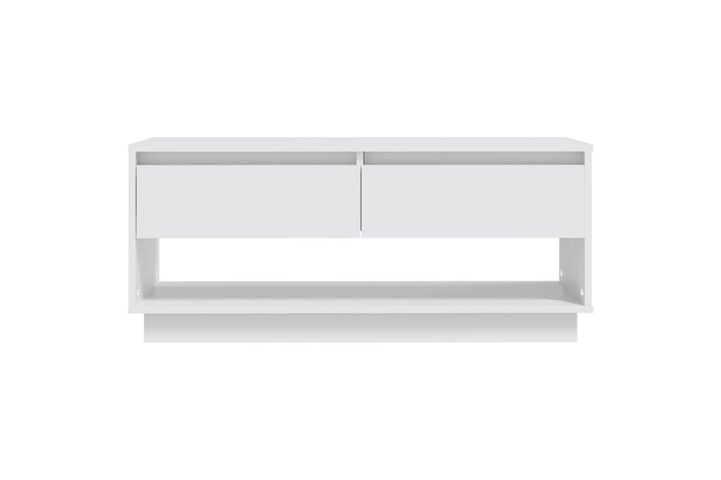 tv-bord 102x41x44 cm spånplade hvid - Hvid - TV-borde