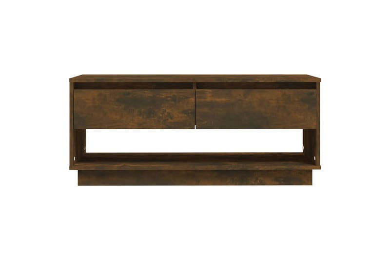 tv-bord 102x41x44 cm spånplade røget egetræsfarve - Brun - Møbler - TV borde & mediemøbler - TV-borde