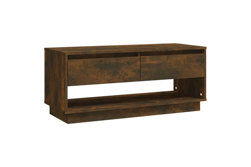 tv-bord 102x41x44 cm spånplade røget egetræsfarve - Brun - Møbler - TV borde & mediemøbler - TV-borde