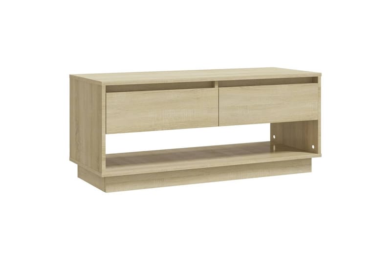 tv-bord 102x41x44 cm spånplade sonoma-eg - Beige - Møbler - TV borde & mediemøbler - TV-borde