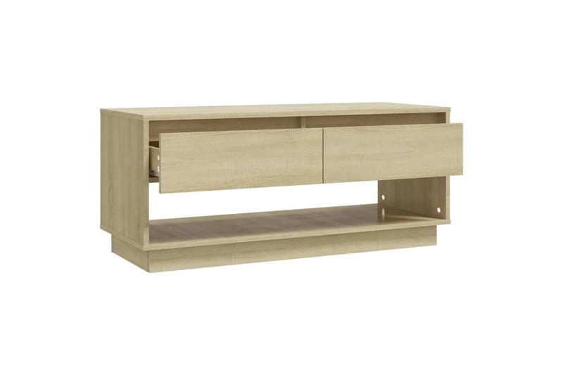tv-bord 102x41x44 cm spånplade sonoma-eg - Beige - Møbler - TV borde & mediemøbler - TV-borde