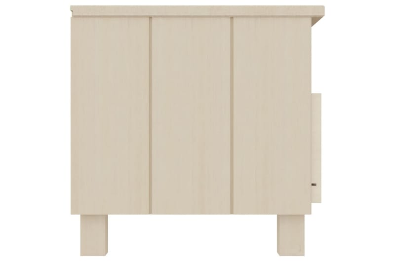 tv-bord 106x40x40 cm massivt fyrretræ gyldenbrun - Brun - Møbler - TV borde & mediemøbler - TV-borde