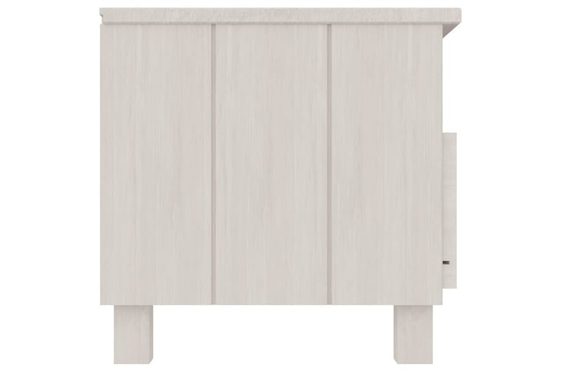 tv-bord 106x40x40 cm massivt fyrretræ hvid - Hvid - Møbler - TV borde & mediemøbler - TV-borde