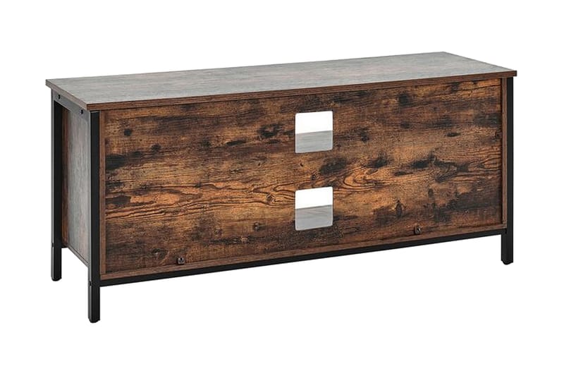 TV-Bord 110 cm mørkebrun VILSECK - Træ/natur - Møbler - TV borde & mediemøbler - TV-borde