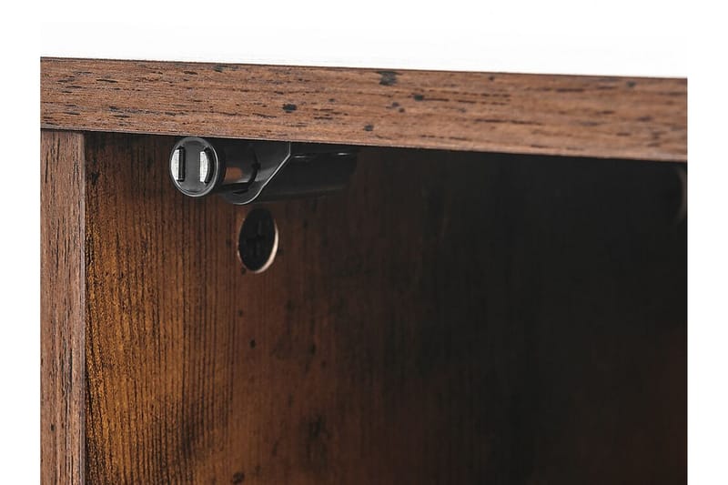 TV-Bord 110 cm mørkebrun VILSECK - Træ/natur - Møbler - TV borde & mediemøbler - TV-borde