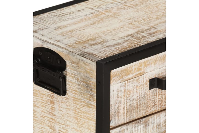 tv-bord 110x30x41 cm massivt akacietræ - Grå - Møbler - TV borde & mediemøbler - TV-borde