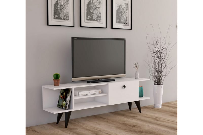 Tv-bord 120 cm Hvid - Møbler - TV borde & mediemøbler - TV-borde