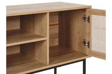 TV-Bord 120 cm rattan lysebrun PASCO - Træ/natur - Møbler - TV borde & mediemøbler - TV-borde