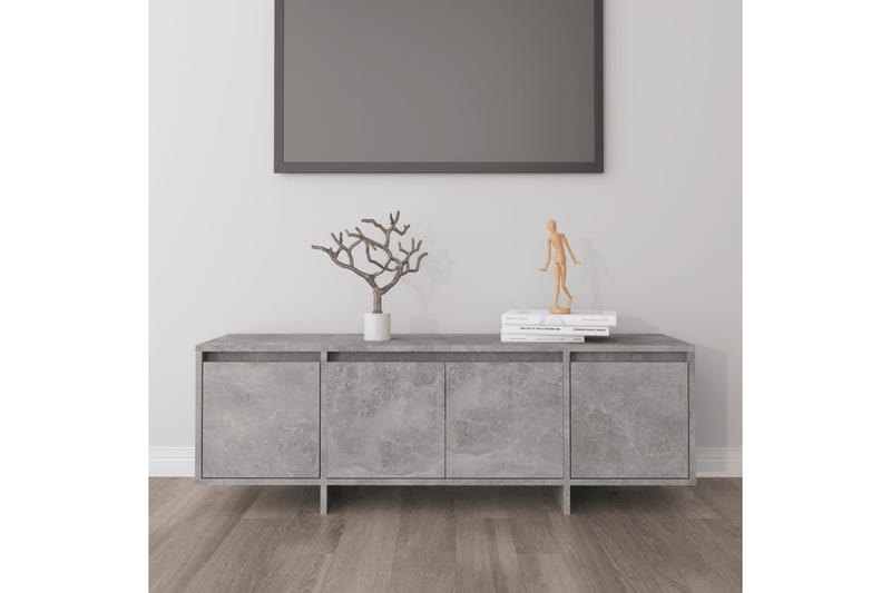 tv-bord 120x30x40,5 cm spånplade betongrå - Grå - TV-borde