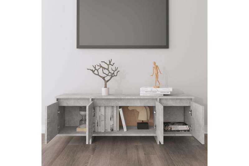 tv-bord 120x30x40,5 cm spånplade betongrå - Grå - Møbler - TV borde & mediemøbler - TV-borde