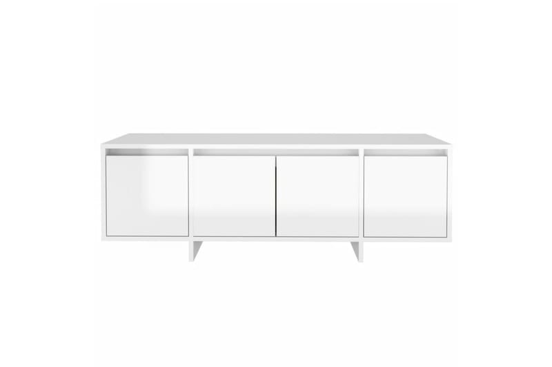 tv-bord 120x30x40,5 cm spånplade hvid højglans - Hvid - Møbler - TV borde & mediemøbler - TV-borde