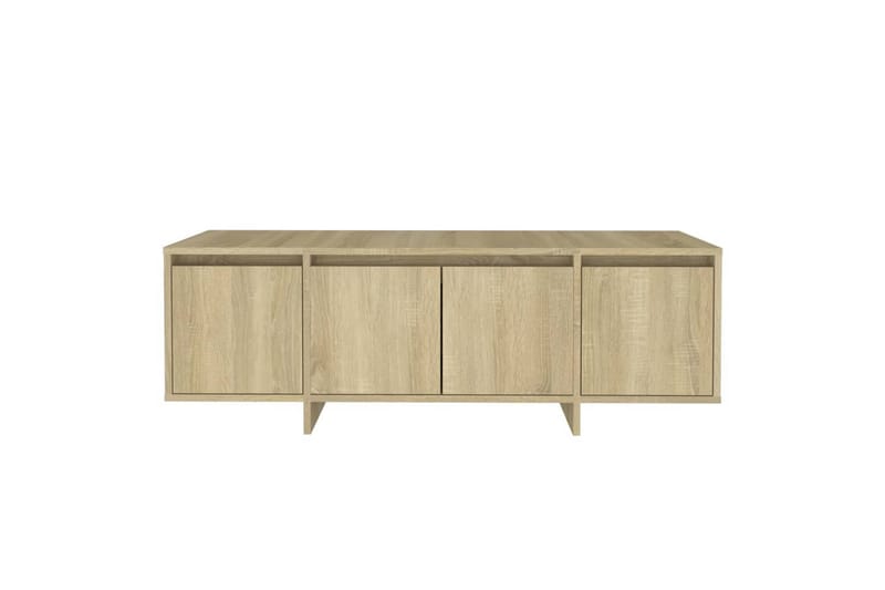 tv-bord 120x30x40,5 cm spånplade sonoma-eg - Beige - TV-borde