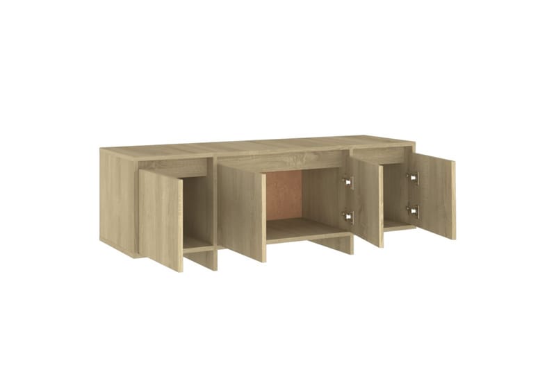 tv-bord 120x30x40,5 cm spånplade sonoma-eg - Beige - TV-borde