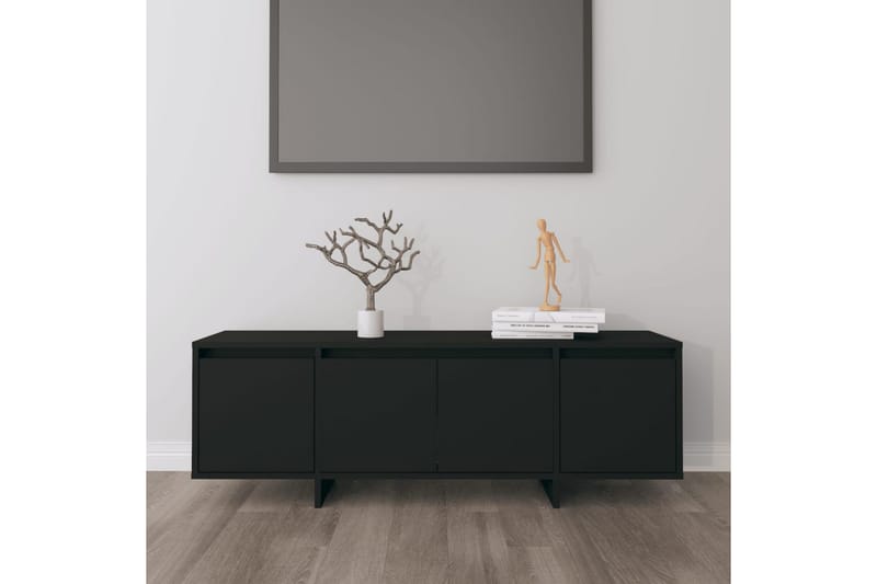 tv-bord 120x30x40,5 cm spånplade sort - Sort - Møbler - TV borde & mediemøbler - TV-borde