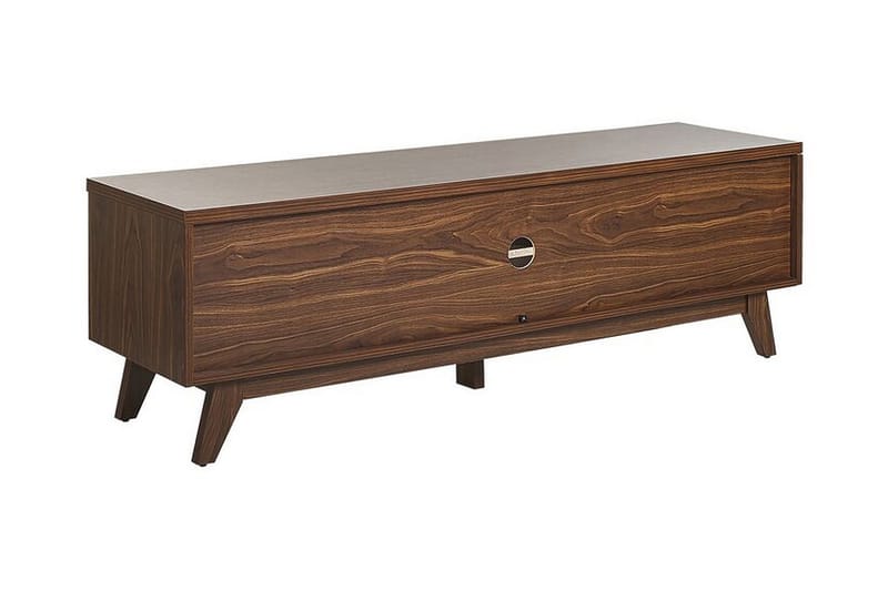 TV-Bord 140 cm mørkebrun PRESCOT - Træ/natur - Møbler - TV borde & mediemøbler - TV-borde