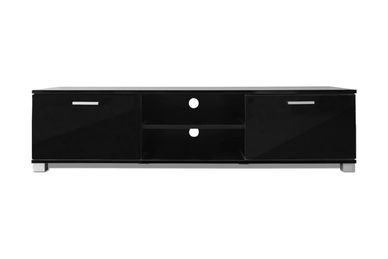 Tv-Bord 140 X 40,3 X 34,7 Cm Sort Højglans - Sort - Møbler - TV borde & mediemøbler - TV-borde