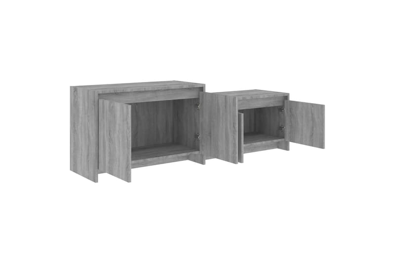 tv-bord 146,5x35x50 cm spånplade grå sonoma-eg - Grå - Møbler - TV borde & mediemøbler - TV-borde