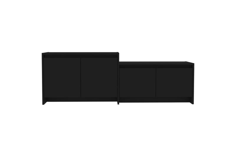 tv-bord 146,5x35x50 cm spånplade sort - Sort - TV-borde