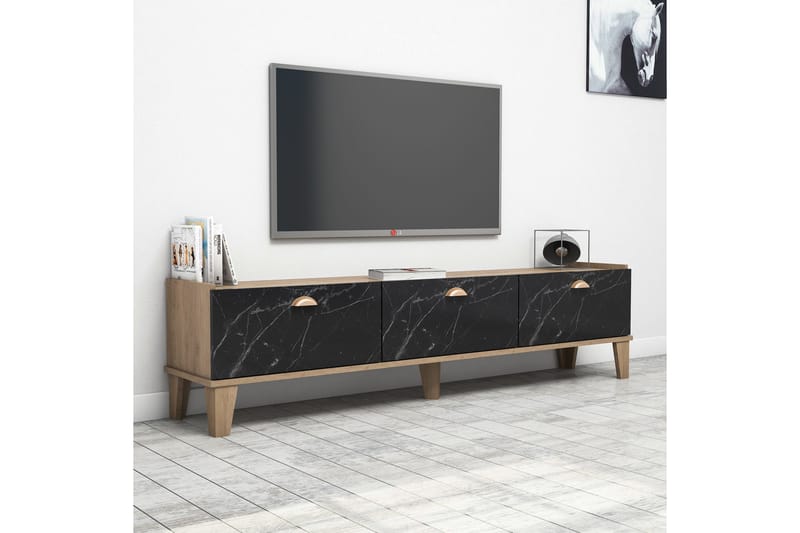 Tv-bord 178 cm eg/Marmor - Møbler - TV borde & mediemøbler - TV-borde
