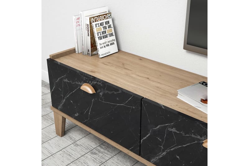 Tv-bord 178 cm eg/Marmor - Møbler - TV borde & mediemøbler - TV-borde