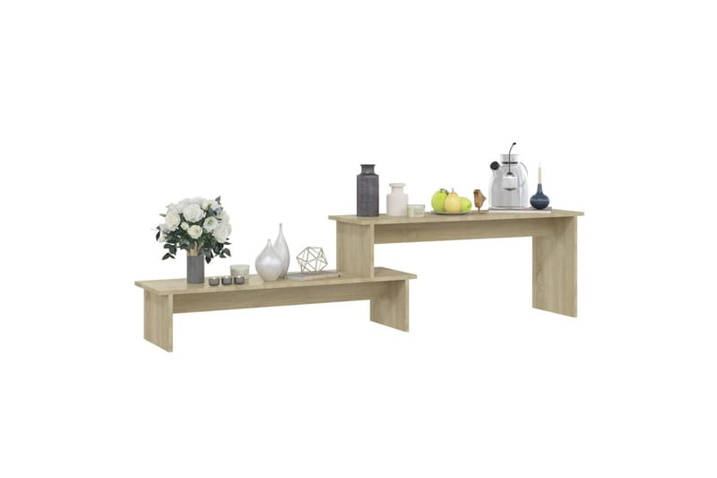 tv-bord 180x30x43 cm spånplade sonoma-eg - Brun - TV-borde