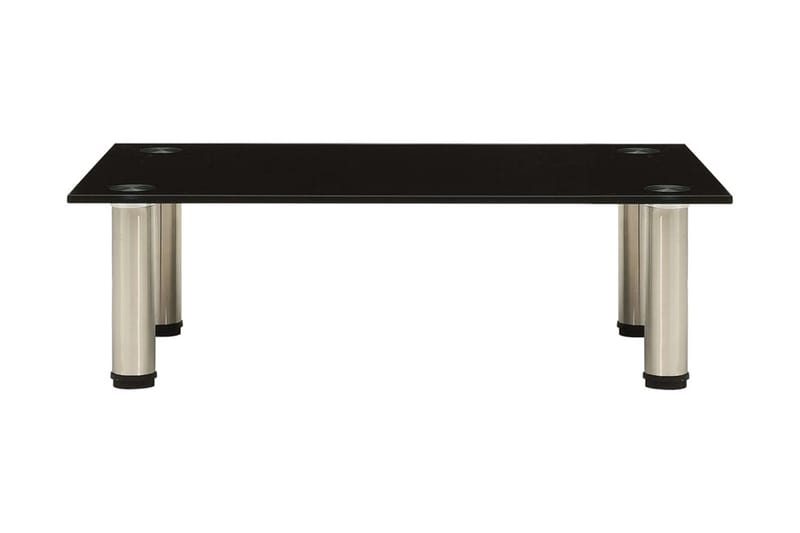 tv-bord 60x35x17 cm hærdet glas sort - Sort - Møbler - TV borde & mediemøbler - TV-borde