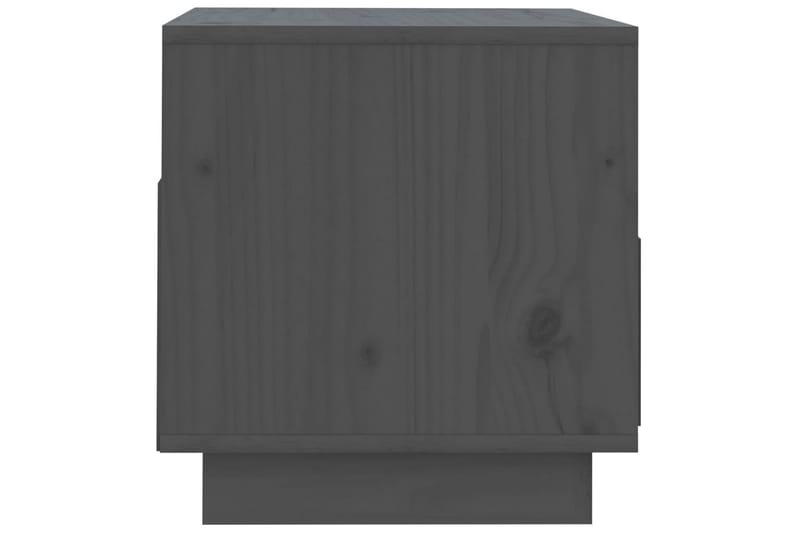tv-bord 60x35x37 cm massivt fyrretræ grå - Grå - Møbler - TV borde & mediemøbler - TV-borde