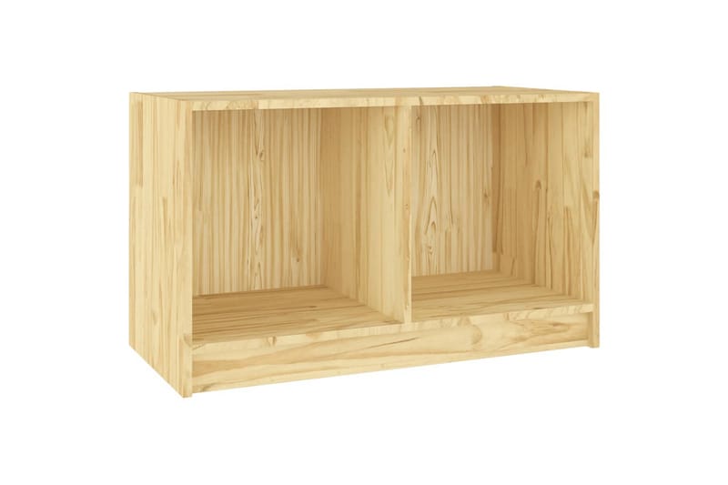tv-bord 70x33x42 cm massivt fyrretræ - Brun - Møbler - TV borde & mediemøbler - TV-borde